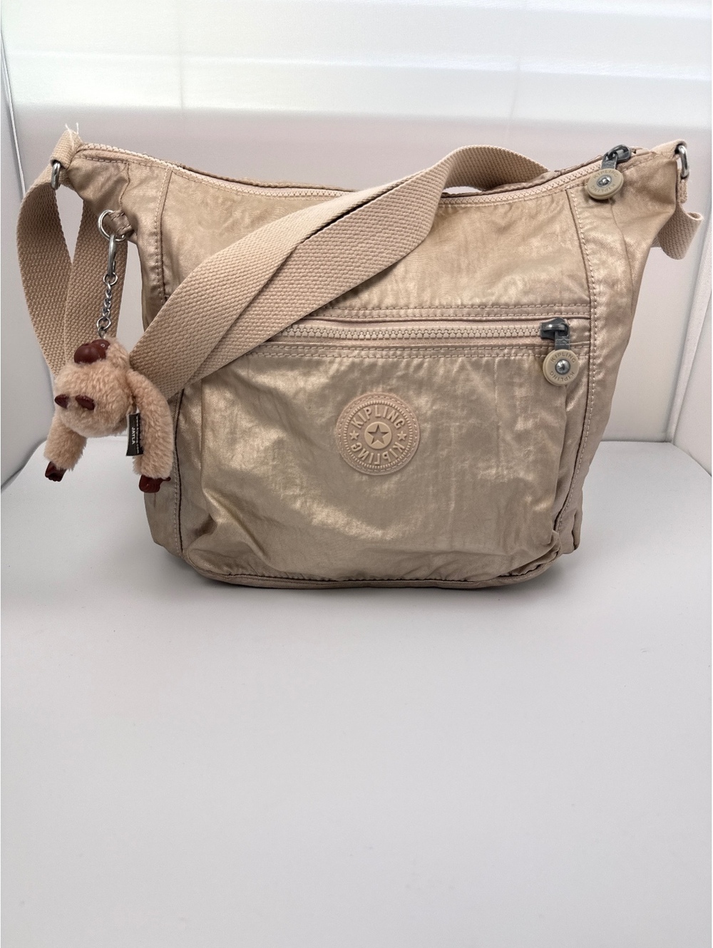 Kipling Bethel Crossbody Shoulder Bag monkey charm Jayla HB7220